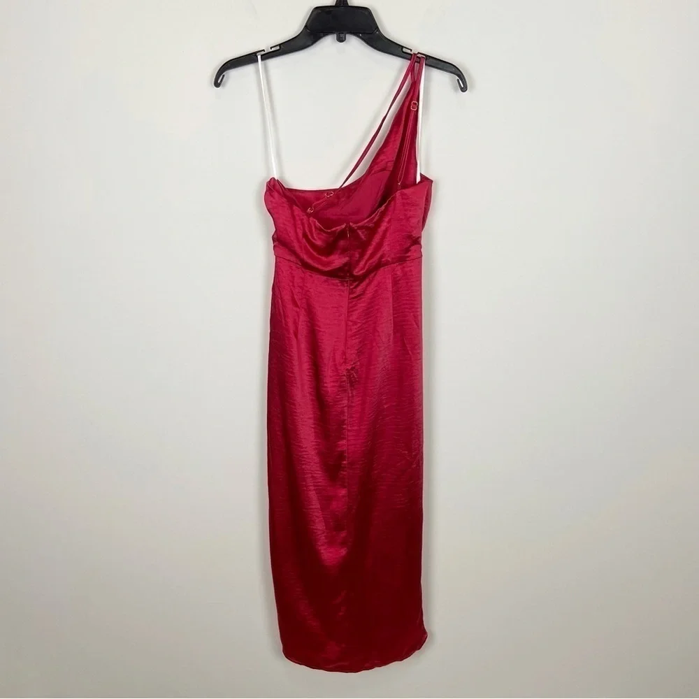 Lovers and Friends Renata Midi Dress in Cherry Red S